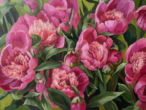 Blooming Symphony van Anna Reznikova, Schilderij te koop op Singulart