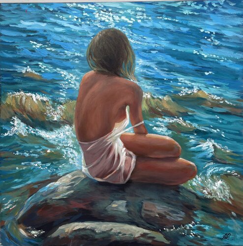 Sunset Breeze van Anna Reznikova, Schilderij te koop op Singulart