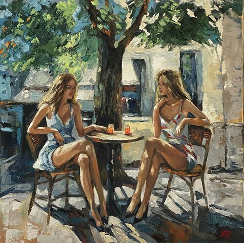 Chattering van Anna Reznikova, Schilderij te koop op Singulart