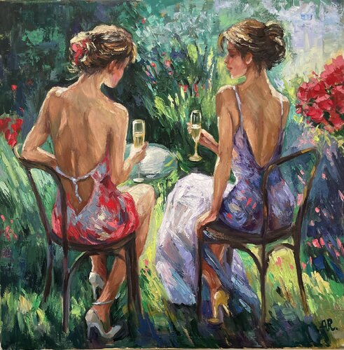 Garden Party van Anna Reznikova, Schilderij te koop op Singulart