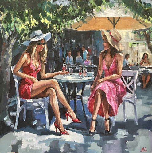 Cocktail Moment van Anna Reznikova, Schilderij te koop op Singulart