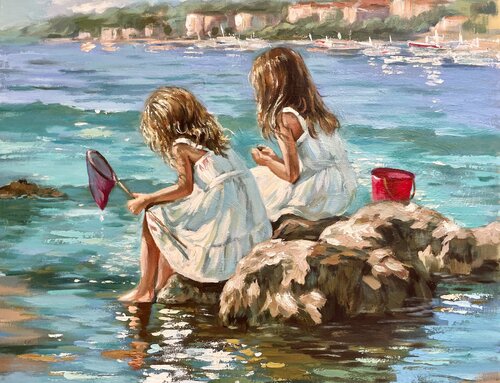 Rockpool Treasures van Anna Reznikova, Schilderij te koop op Singulart