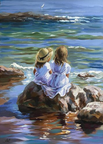 Summer Serenity van Anna Reznikova, Schilderij te koop op Singulart