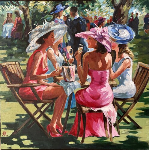 Garden Party von Anna Reznikova, Malerei kaufen auf Singulart