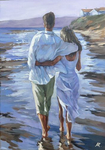 Breeze For Two by Anna Reznikova, Painting for Sale on Singulart
