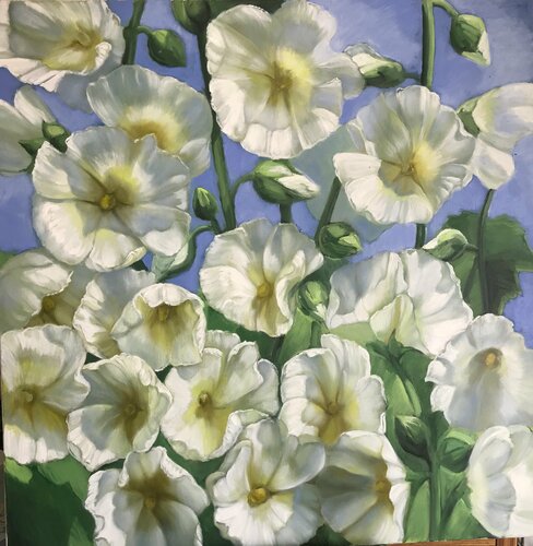 Through the Petals di Anna Reznikova, Pittura in vendita su Singulart