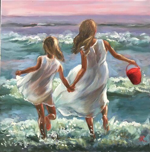 Sea Sunset di Anna Reznikova, Pittura in vendita su Singulart