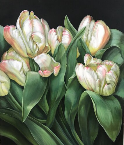 Tulip Dance di Anna Reznikova, Pittura in vendita su Singulart