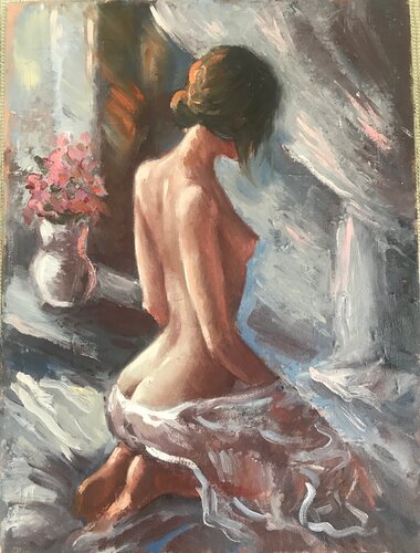 Blue Boudoir di Anna Reznikova, Pittura in vendita su Singulart