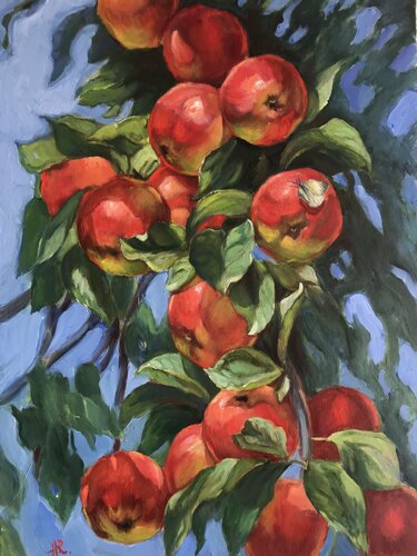 Apple Branch von Anna Reznikova, Malerei kaufen auf Singulart