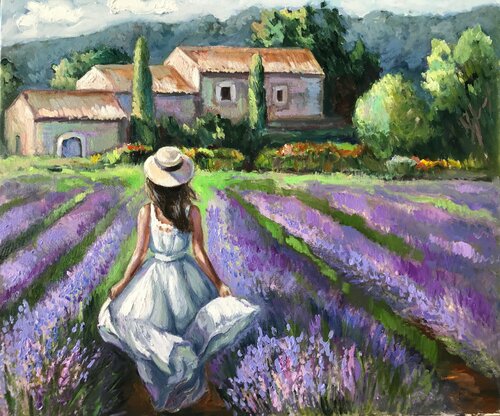 Lavender Bloom von Anna Reznikova, Malerei kaufen auf Singulart