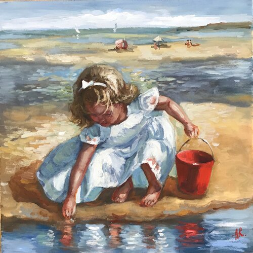 Beach Pearl von Anna Reznikova, Malerei kaufen auf Singulart