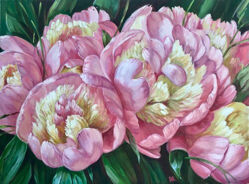 Pink Peonies von Anna Reznikova, Malerei kaufen auf Singulart