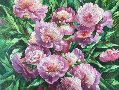Purple Explosion von Anna Reznikova, Malerei kaufen auf Singulart