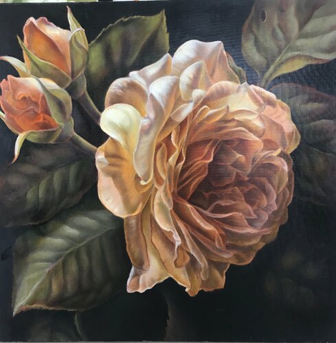 PORTRAIT  of ROSE von Anna Reznikova, Malerei kaufen auf Singulart