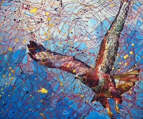 Peregrine di Angie Wright, Pittura in vendita su Singulart