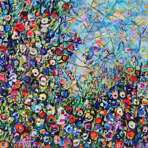Garden Dance di Angie Wright, Pittura in vendita su Singulart