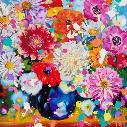 Candy Color Bloomscape di Angie Wright, Pittura in vendita su Singulart