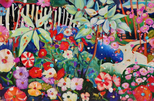 Etrange Parcours di Angie Wright, Pittura in vendita su Singulart