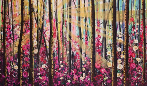 Enchanted - Diptych di Angie Wright, Pittura in vendita su Singulart