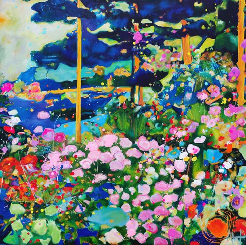 Twilight Blossoms 2024 by Angie Wright, Painting for Sale on Singulart