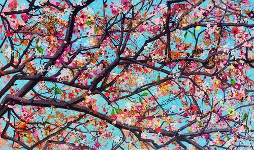 Sakura Sky di Angie Wright, Pittura in vendita su Singulart