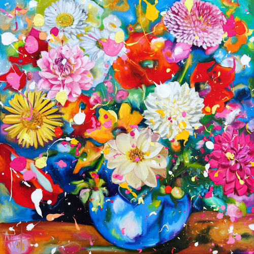Just Peachy di Angie Wright, Pittura in vendita su Singulart
