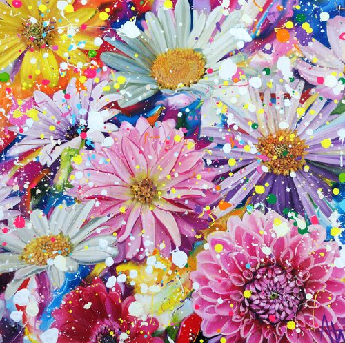 we danced in summer rain de Angie Wright, Pintura a la venta en Singulart