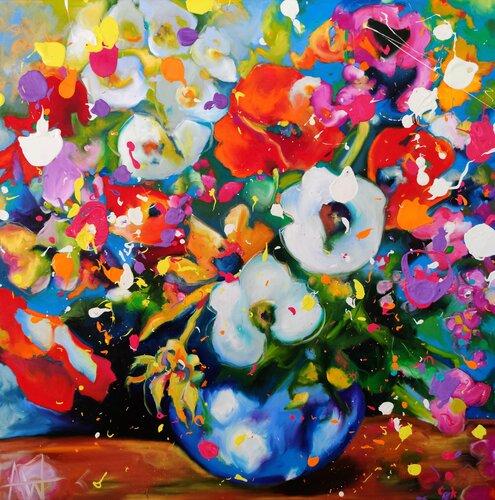 Garden Bounty di Angie Wright, Pittura in vendita su Singulart
