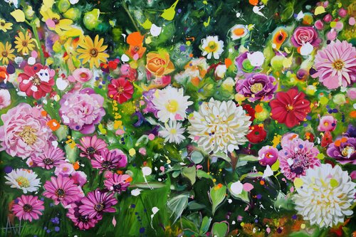 Bodacious Blooms de Angie Wright, Pintura a la venta en Singulart