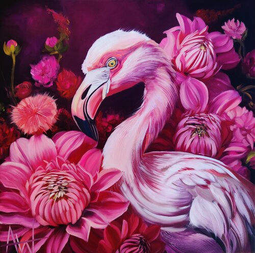 In The Pink by Angie Wright, 회화 for Sale on Singulart