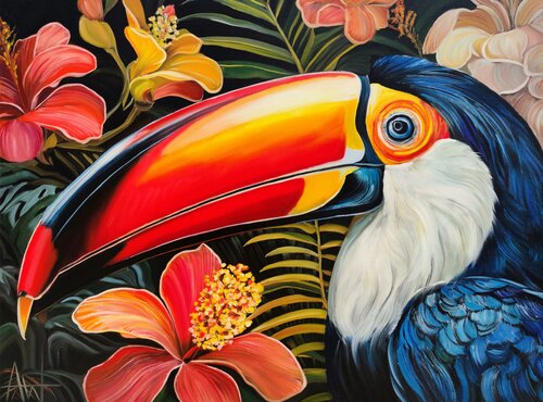 Mr Beaky par Angie Wright, Peinture en vente sur Singulart