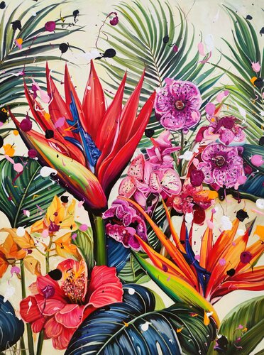 Orchid Oasis van Angie Wright, Schilderij te koop op Singulart