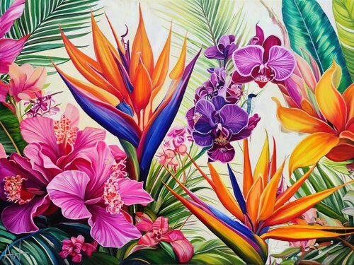 Exotica by Angie Wright, Painting for Sale on Singulart