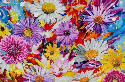 Floral Energy by Angie Wright, 회화 for Sale on Singulart