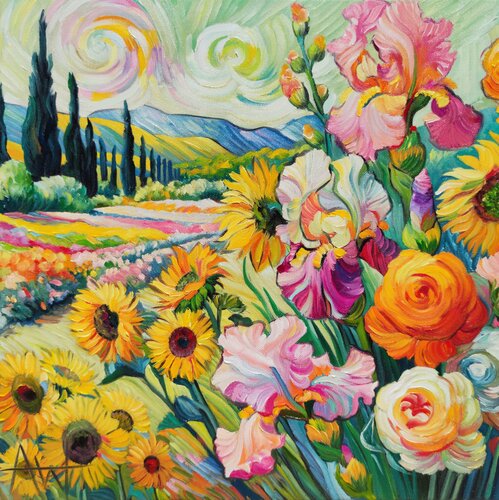 Honey Breeze - Inspired by Van Gogh Angie Wright