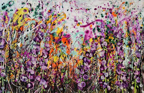 The Architecture of Pollen - For the Love of Jackson Pollock van Angie Wright, Schilderij te koop op Singulart