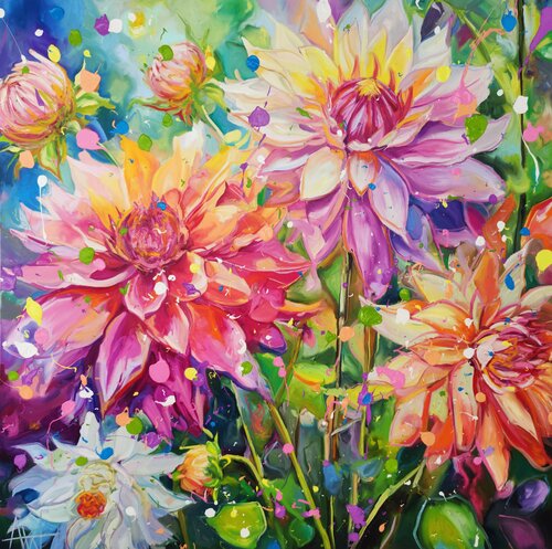 Pollen and Starlight by Angie Wright, 회화 for Sale on Singulart