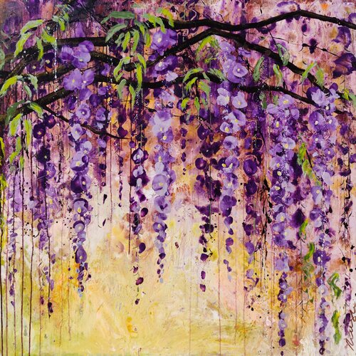 Falling in to Gold by Angie Wright, 회화 for Sale on Singulart