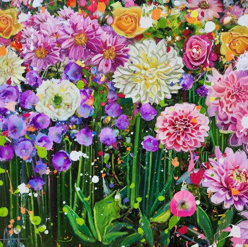 you blew me a kiss by Angie Wright, 회화 for Sale on Singulart