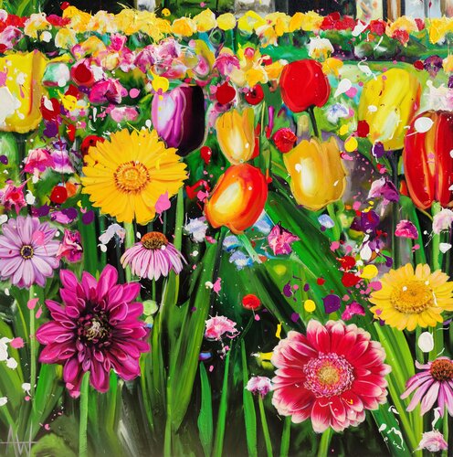 you made the whole world bloom van Angie Wright, Schilderij te koop op Singulart