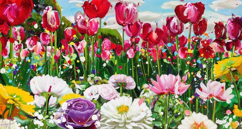everything felt like summer by Angie Wright, Painting for Sale on Singulart