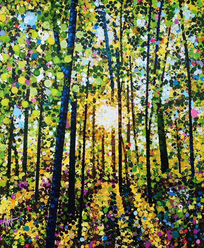 The Dawn of Something Beautiful par Angie Wright, Peinture en vente sur Singulart