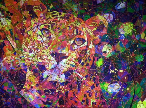 Panther di Angie Wright, Pittura in vendita su Singulart