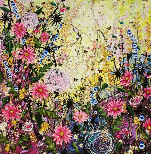 Twisted Daisies di Angie Wright, Pittura in vendita su Singulart
