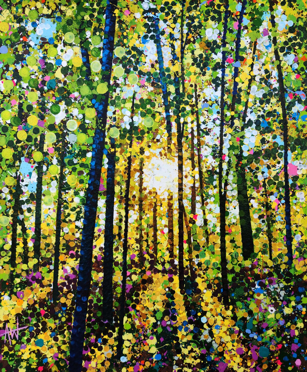 The Dawn of Something Beautiful Angie Wright Peinture originale à vendre
