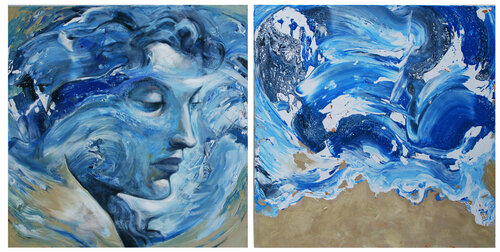 "La mirada al desnudo" van Marcos Carrasco, Schilderij te koop op Singulart