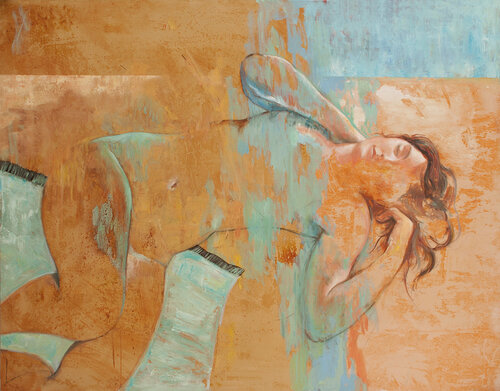 "La Playa Infinita" van Marcos Carrasco, Schilderij te koop op Singulart