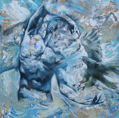 "Dominando el tiempo" van Marcos Carrasco, Schilderij te koop op Singulart