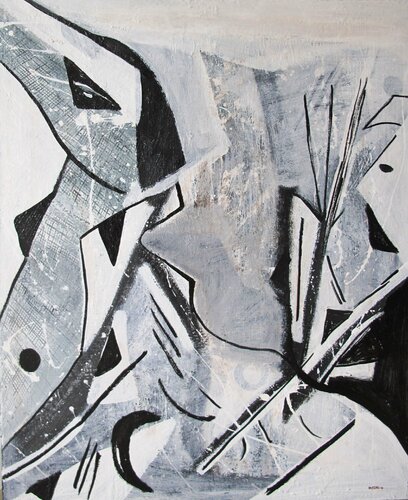 La balade dans la neige par Guillaume Defins, Peinture en vente sur Singulart